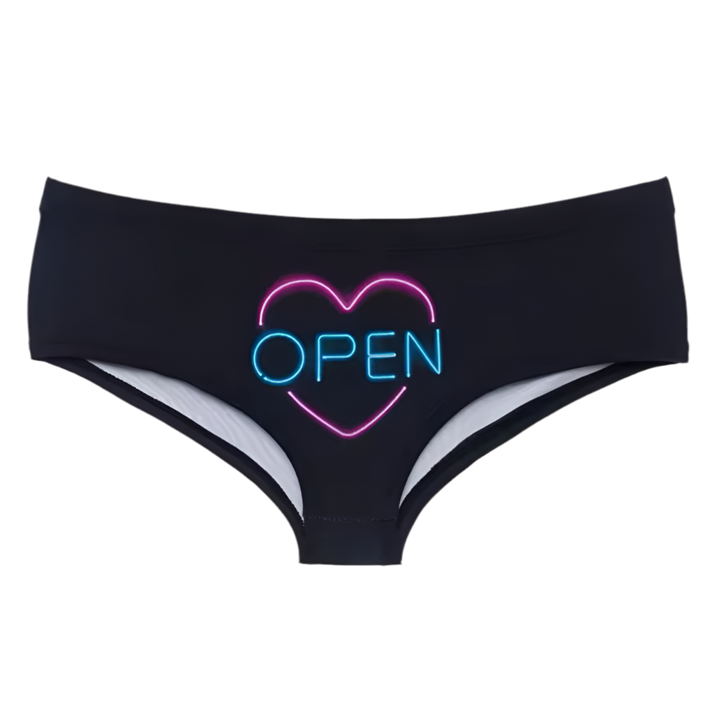 "OPEN" panties