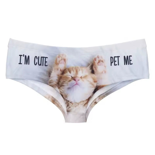“I’m Cute, Pet Me” Cat Panties